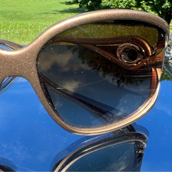 NWT Christian Dior Volute 2 STR Sunglasses 🤎Bronze with Rhinestone Temples 💎🤎 - Picture 7 of 16